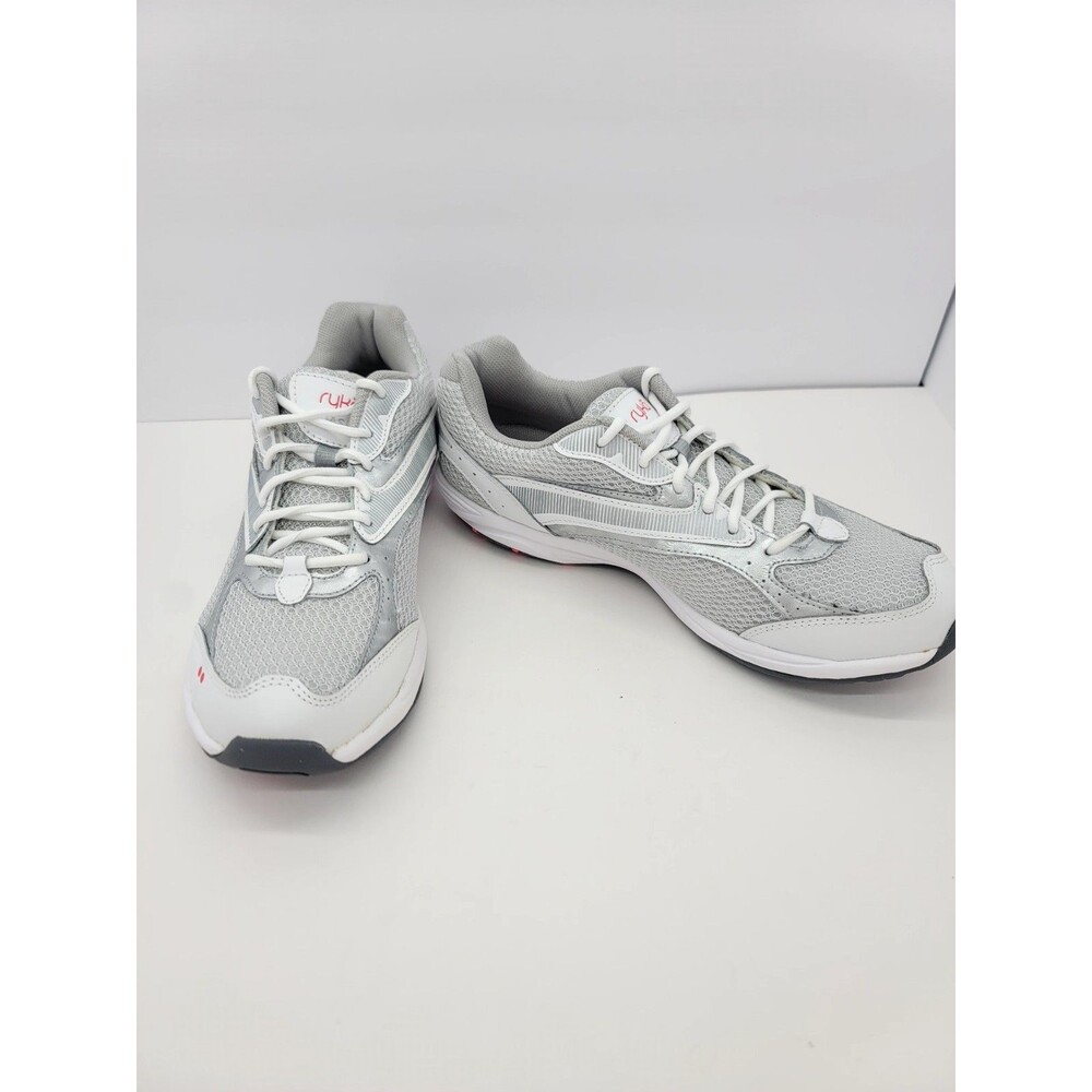 Ryka Womens Shoes Size 11W Silver & White  Athletic Shoes New Sneakers Walking